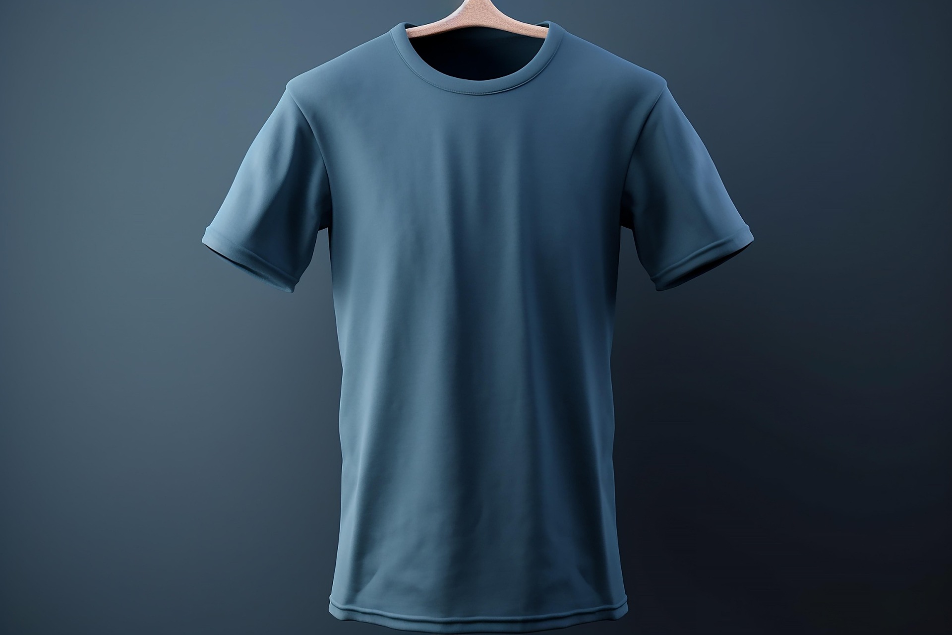 Folded custom tees ready for same-day collection